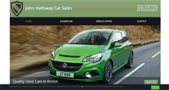 Desktop Screenshot of johnhathwaycarsales.co.uk