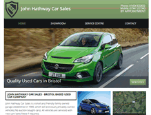 Tablet Screenshot of johnhathwaycarsales.co.uk